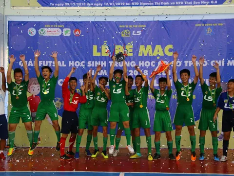 Năng khiếu Nguyễn Thị Định vô địch giải futsal THCS TPHCM
