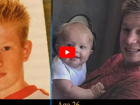 Kevin de Bruyne thay đổi như thế nào từ 1 đến 26 tuổi?