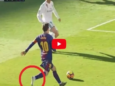 Không mang giày, Lionel Messi vẫn kiến tạo như đặt cho Aleix Vidal