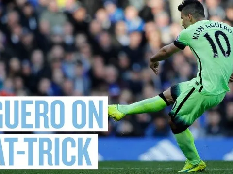 TỔNG HỢP: 12 hattrick của Aguero trong màu áo Man City