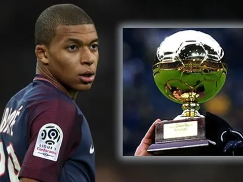 Kylian Mbappe dẫn đầu danh sách đề cử Cậu bé vàng 2018