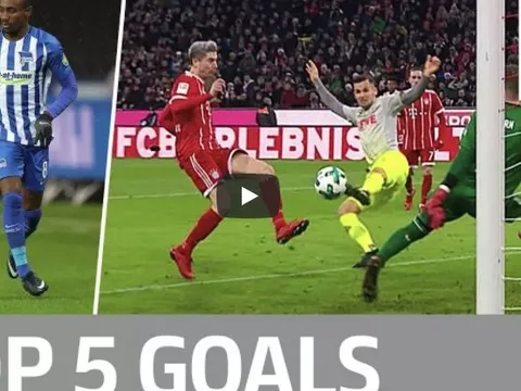Lewandowski, Kagawa, Kalou và những bàn thắng đẹp nhất vòng 16 Bundesliga