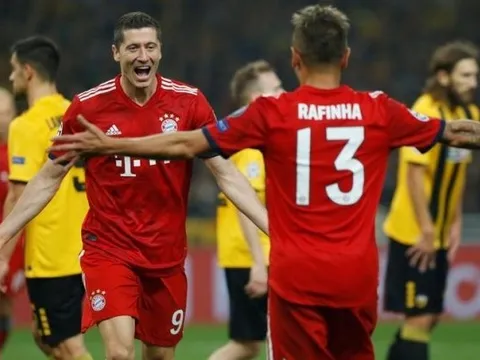 Lewandowski lập cú đúp, Bayern Munich bay cao ở Champions League