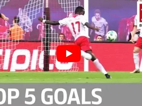 Lewandowski, Sahin, Bruma và top 5 bàn thắng đẹp nhất vòng 2 Bundesliga