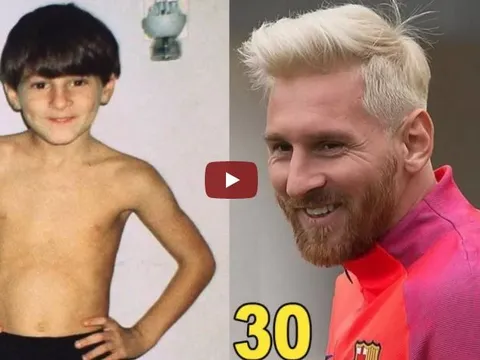 Lionel Messi thay đổi như thế nào từ 4 đến 30 tuổi?