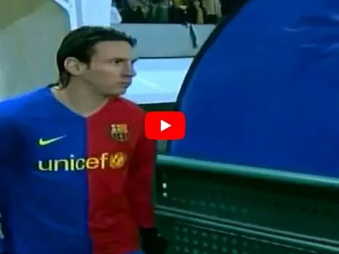 Lionel Messi từng chơi rất hay trước Sporting Lisbon