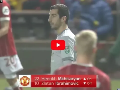Màn trình diễn của Henrikh Mkhitaryan vs Bristol City