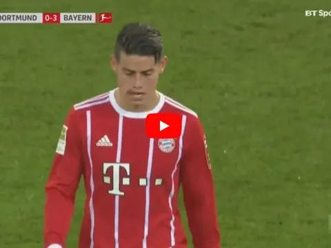 Màn trình diễn của James Rodriguez vs Borussia Dortmund