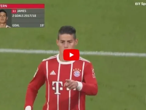 Màn trình diễn của James Rodriguez vs RB Leipzig