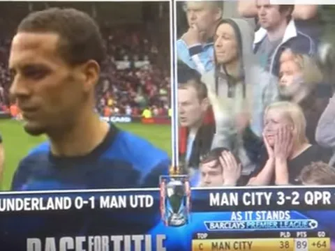 Man Utd từng 'khóc' thế nào khi Man City vô địch vào phút cuối?