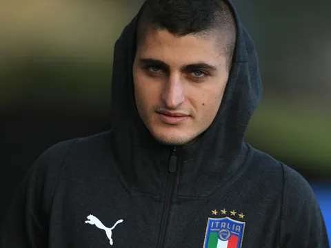 Marco Verratti trùm 'kín mít' khi tập luyện cùng tuyển Ý