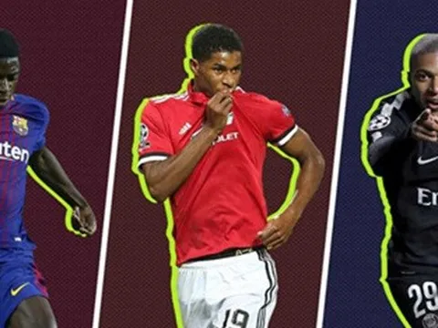 Marcus Rashford liệu có sánh được với Mbappe và Dembele?