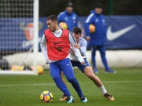 Mất Morata, HLV Conte dự tính để Hazard đá tiền đạo ảo