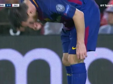 Messi "cắn thuốc" lạ để tỏa sáng trận thắng Olympiakos