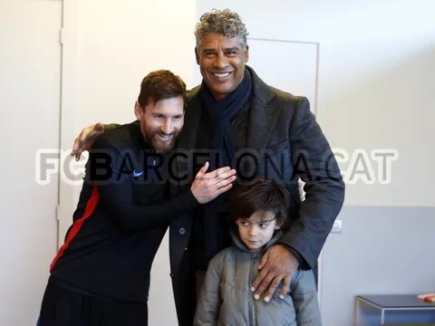 Messi vui mừng khi gặp lại người anh mang ơn nhất sự nghiệp