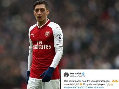 Ozil nói gì về thần đồng của Arsenal sau chiến thắng 3-0 trước FC Vorskla?