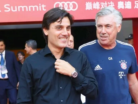 Montella "tuyên chiến" Ancelotti: Hãy về làm trợ lý cho tôi