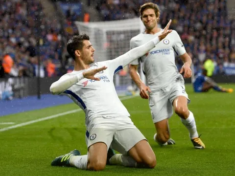 Morata lại lập công, Chelsea thắng kịch tính ngay tại King Power