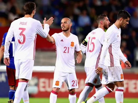 Morata và Aspas lập cú đúp, TBN huỷ diệt Liechtenstein trên đất khách