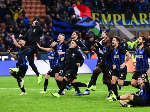 "Nạn nhân Messi" tỏa sáng, Inter giành 3 điểm chật vật trước AC trong trận derby Milan