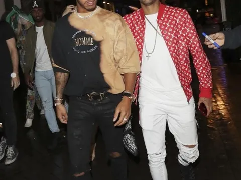 Neymar bị phát hiện "cặp kè" với Lewis Hamilton