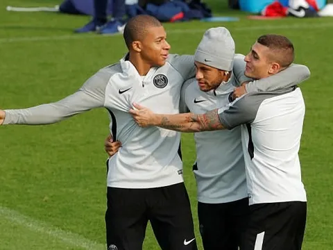 Neymar & Mbappe 'song kiếm hợp bích' quậy tưng sân tập PSG