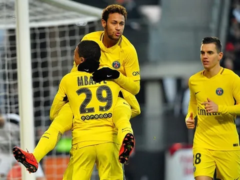 Neymar và Mbappe 'song kiếm hợp bích', PSG hủy diệt Rennes