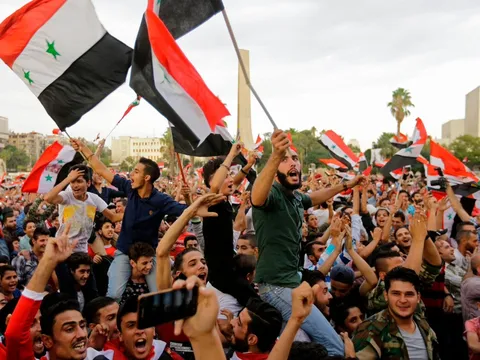 Người dân Syria vỡ òa sau trận hòa Australia