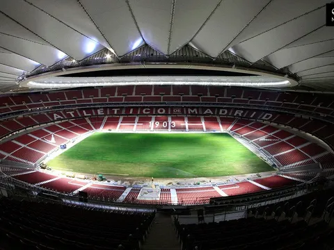 'Nhà mới' của Atletico đã hoàn thiện mặt sân, chuẩn bị đưa vào hoạt động