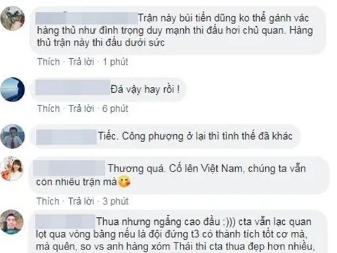 NHM Việt Nam phản ứng ra sao về thất bại của thầy trò Park Hang-seo?