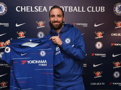 Những con số xung quanh 'bom tấn' Higuain của Chelsea