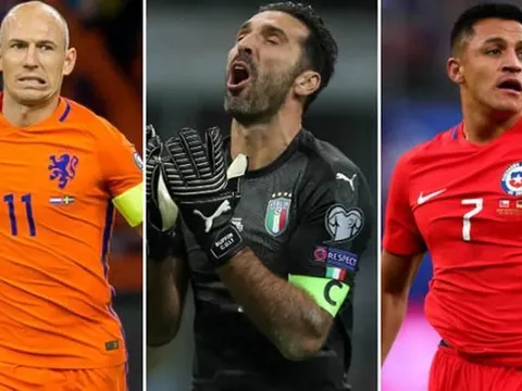 Những đội tuyển vắng mặt đáng tiếc nhất tại World Cup 2018