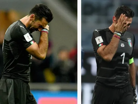 Những giọt nước mắt đau đớn của Buffon trong ngày chia tay Azzurri