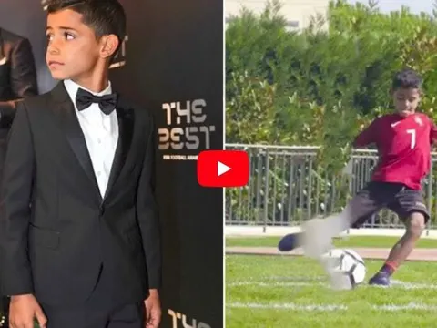Những pha xử lý ảo diệu nhất của con trai Cristiano Ronaldo