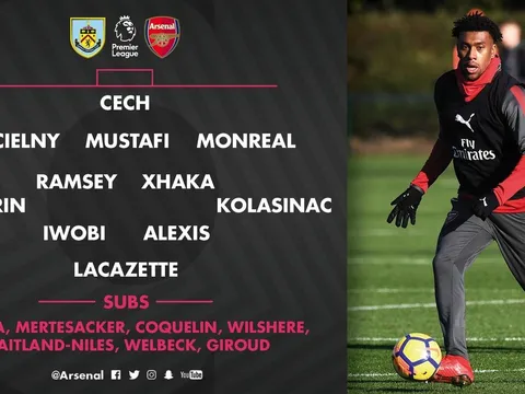 NÓNG: Đấu Burnley, Ozil bị loại khỏi đội hình Arsenal