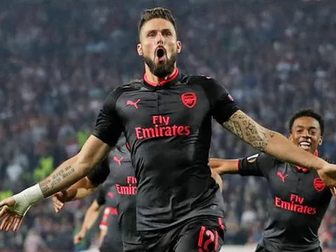 Olivier Giroud tiết lộ bí mật đằng sau siêu phẩm vào lưới Crvena Zvezda