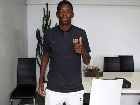 Ousmane Dembele lạnh lùng trong ngày ra mắt Barca