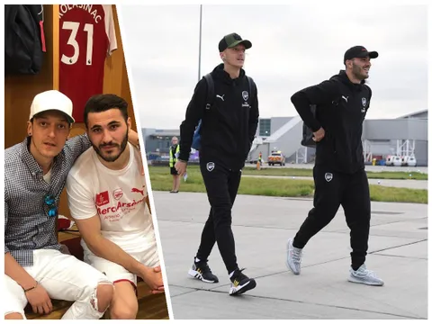 Ozil - Kolasinac: Đôi bạn 'dính như sam' tại Arsenal