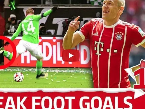 Ozil, Robben và top 10 bàn thắng từ chân không thuận đẹp nhất Bundesliga