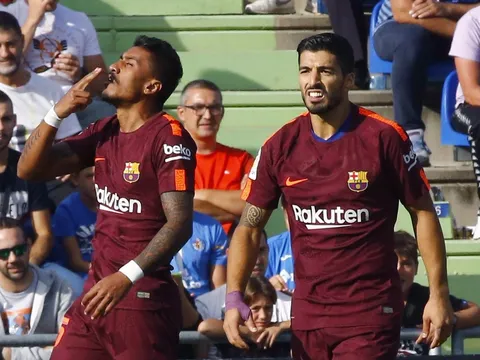 Paulinho lập công, Barca vỡ òa với chiến thắng nhọc nhằn trước Getafe