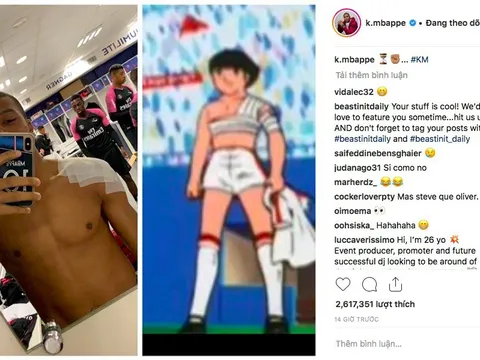 Chấn thương vai, Kylian Mbappe có hành động ví von cực chất