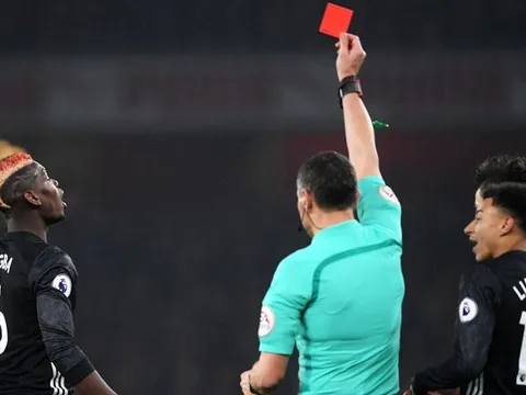 Pogba lần đầu lên tiếng về chiếc thẻ đỏ trong trận đấu với Arsenal