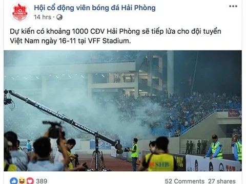 Bức xúc chuyện mua vé, CĐV tính đốt pháo sáng ở sân Mỹ Đình