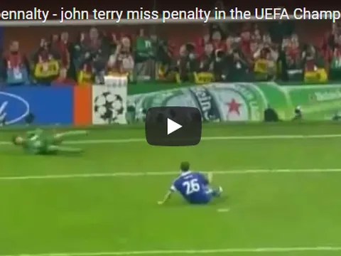 Quả trượt penalty oan nghiệt nhất của John Terry