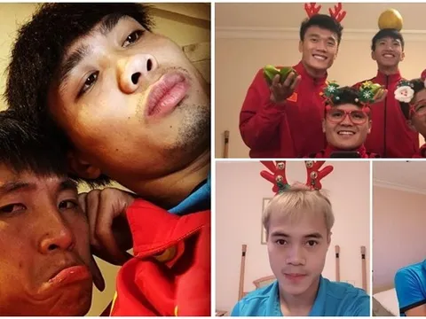 Quang Hải, Bùi Tiến Dũng, Văn Toàn "nhí nhố" trong đêm Noel