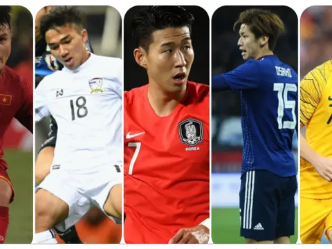 Quang Hải sánh vai cùng Son Heung-min trong top 6 sao khủng của Asian Cup