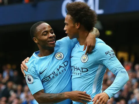 Raheem Sterling & Leroy Sané - "Máy chạy" của Man City