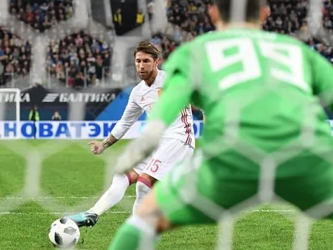 Ramos lập cú đúp, Tây Ban Nha vẫn bị Nga cầm hòa đầy kịch tính
