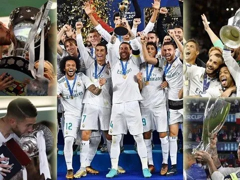 Các cầu thủ Real Madrid kiếm bộn tiền thưởng trong năm 2017