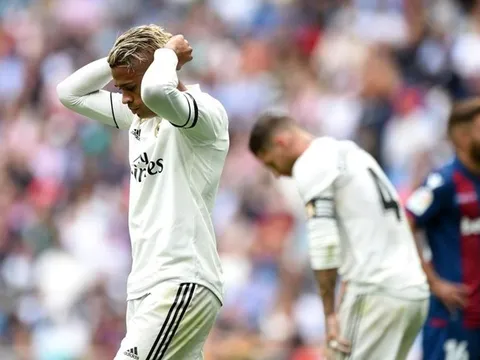 Real Madrid thiết lập kỷ lục buồn sau trận thua trước Levante